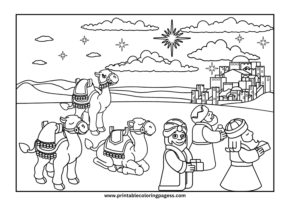 Religious Christmas Coloring Pages Religious Christmas Coloring Pages