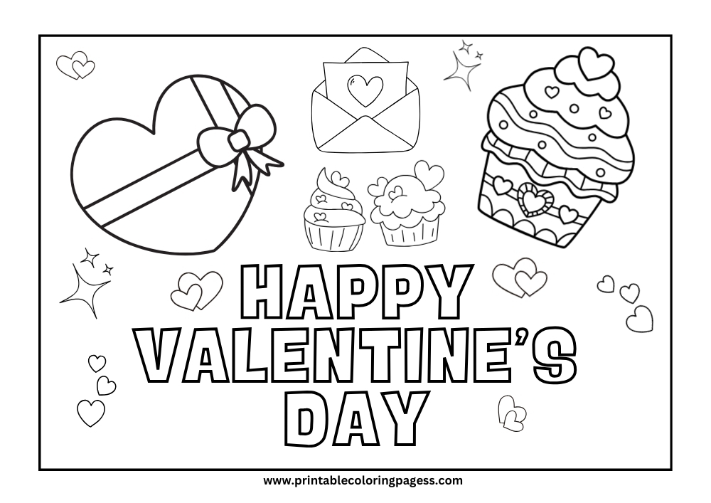 Valentine’s Day Coloring Pages: 5 Free Printable PDFs valentine's day